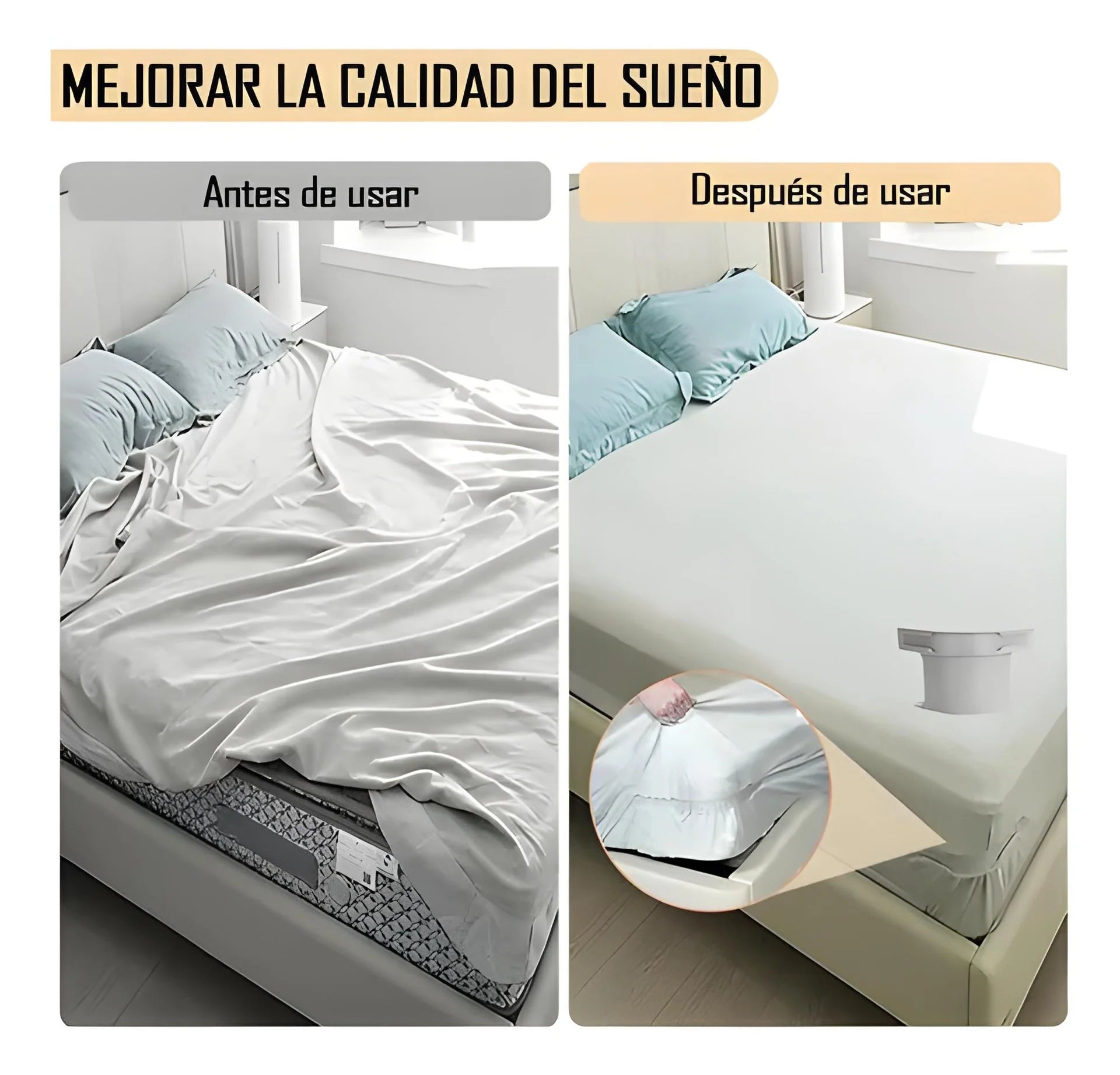 Juego de 4 Sujetadores de Sabanas